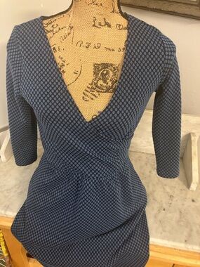 HD in Paris Blue and Black Polka Dot Mini Dress Gorgeous!